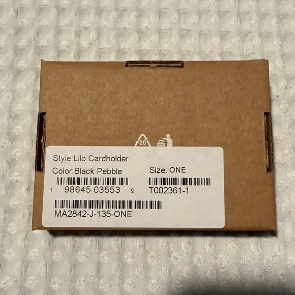 Marcella NYC Lilo Textured Black Card Holder - Picture 10 of 10